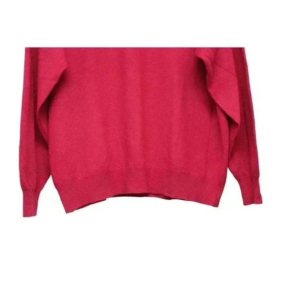 Laura Ashley Collared Henley Sweater Blouse Size XL 100% Lambswool Preppy - Picture 4 of 11